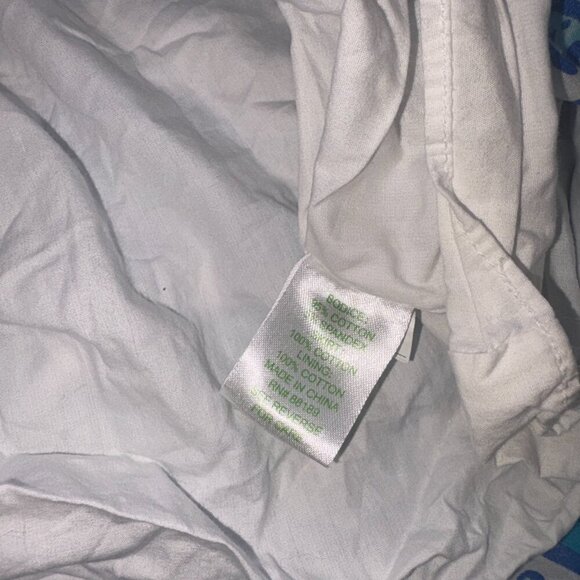 Lilly Pulitzer Blue Halter Shorely Quinn Dress XS Pockets Blue White Coverup - Picture 4 of 12